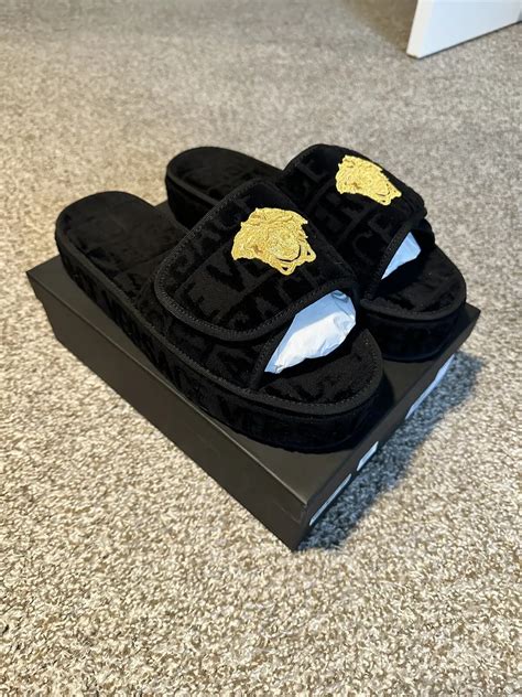 versace fake sandals|versace sandals white and gold.